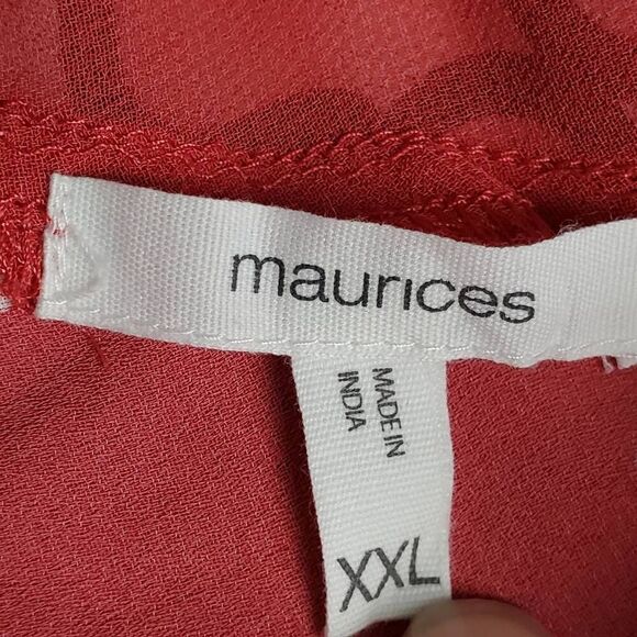 NWT Maurices XXL Polkadot Top - Picture 5 of 8